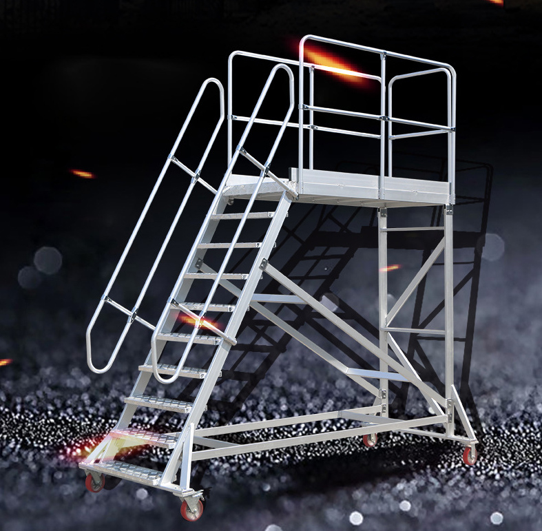 铝合金移动平台维修梯